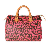 Louis Vuitton Louis Vuitton x Stephen Spro  Pink Graffiti Monogram Canvas Speedy 30