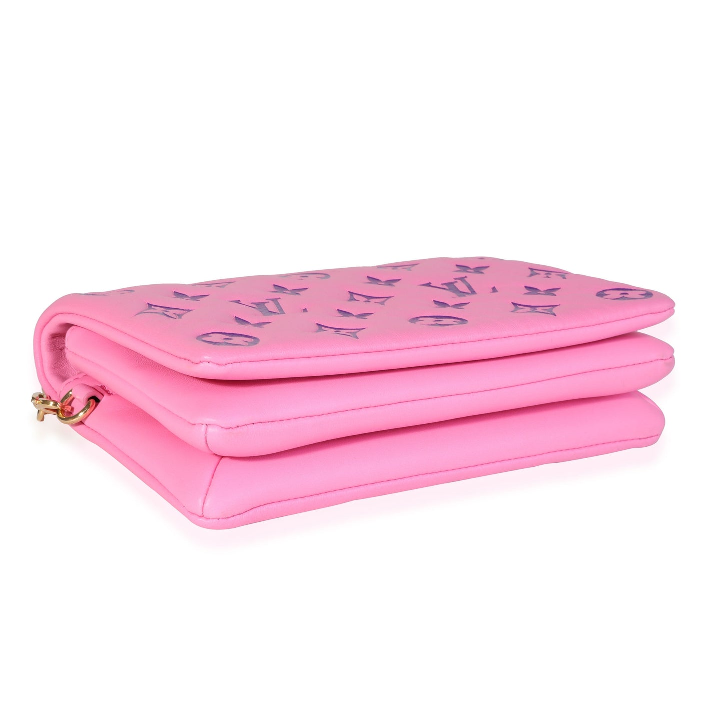 Louis Vuitton Louis Vuitton Pink Puffy Lambskin Pochette Coussin