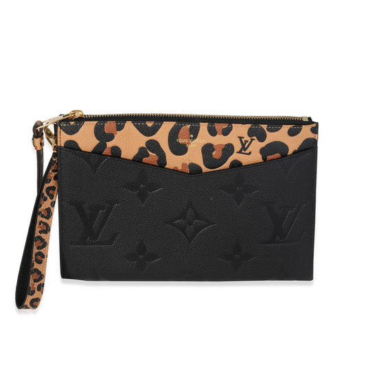 Louis Vuitton Louis Vuitton Black Monogram Empreinte Wild at Heart Melanie Pochette
