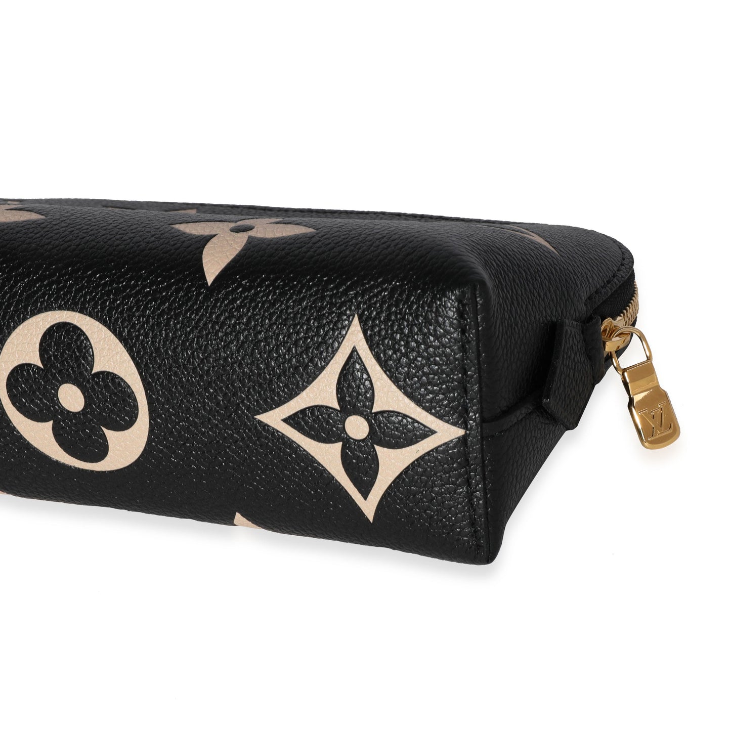 Louis Vuitton Louis Vuitton Black Monogram Empreinte Leather Cosmetic Pouch