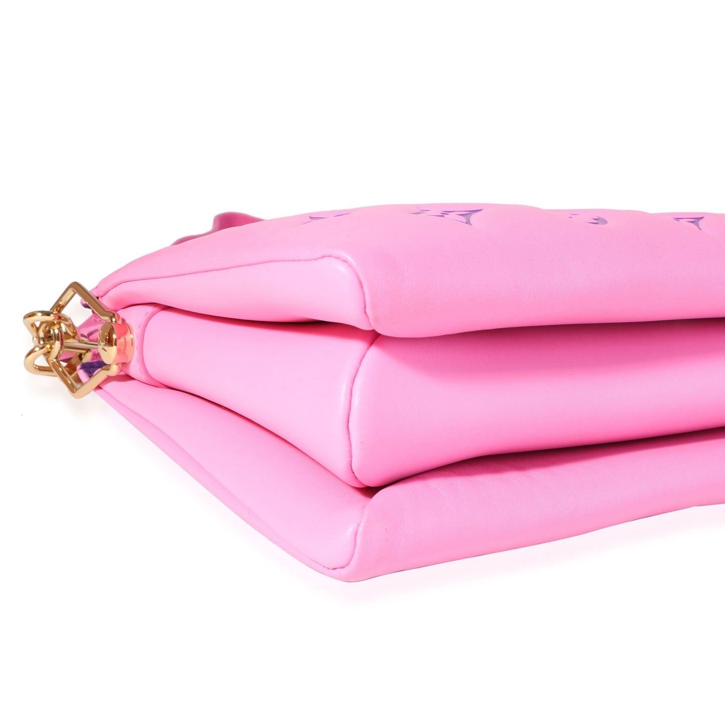 Louis Vuitton Louis Vuitton Pink & Purple Monogram Embossed Puffy Lambskin Coussin PM