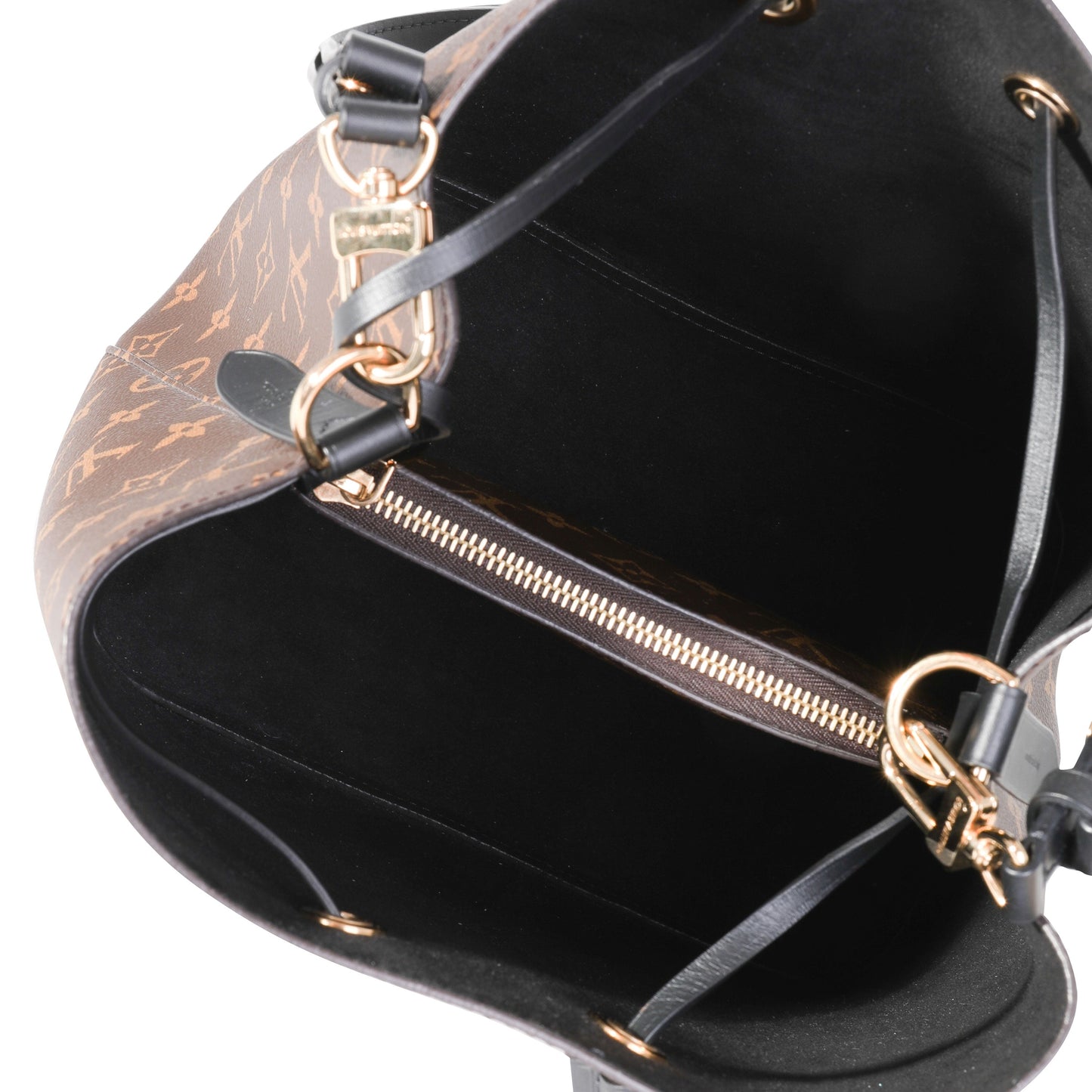 Louis Vuitton Louis Vuitton Monogram Canvas & Black Cowhide Néonoé MM