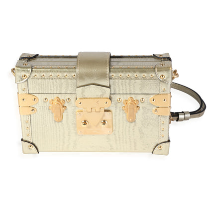 Louis Vuitton Gold Grain de Bois Petite Malle