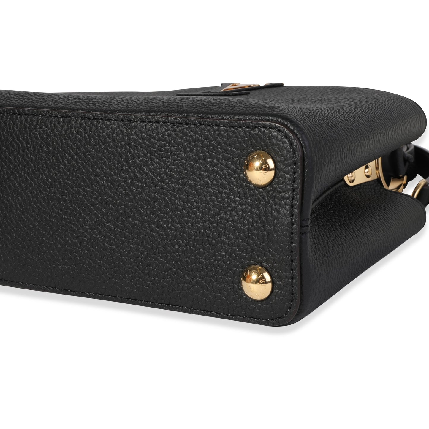 Louis Vuitton Black Taurillon Leather Capucines BB