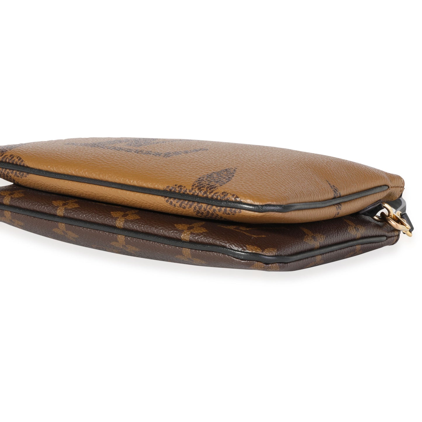 Louis Vuitton Louis Vuitton Monogram & Monogram Giant Reverse Canvas Double Zip Pochette