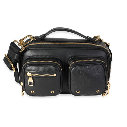 Louis Vuitton Louis Vuitton Black Calfskin Utility Crossbody