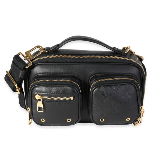 Louis Vuitton Louis Vuitton Black Calfskin Utility Crossbody