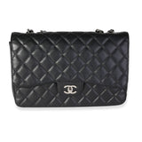 Chanel Black Quilted Caviar Jumbo Classic Single Flap Handbag