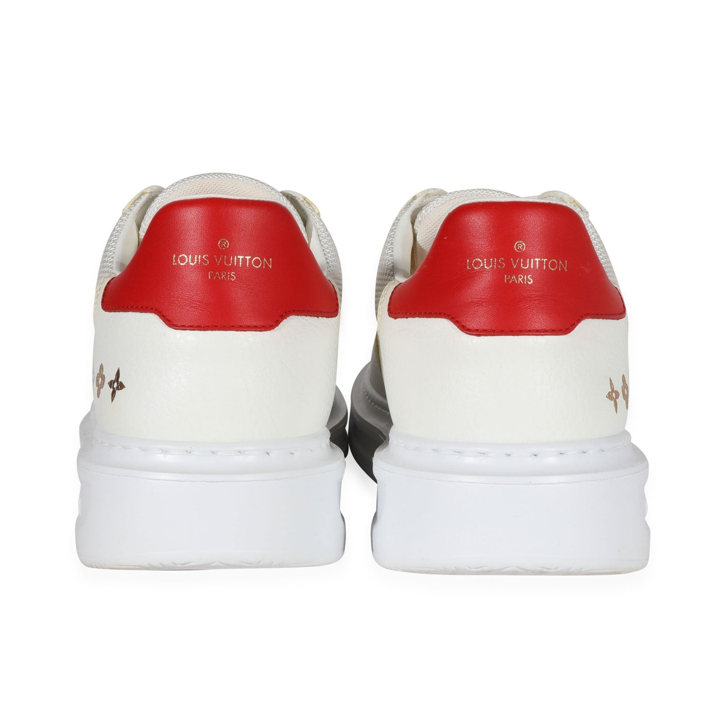 Louis Vuitton Louis Vuitton -  Louis Vuitton Beverly Hills Sneaker  White Red (7.5 UK)