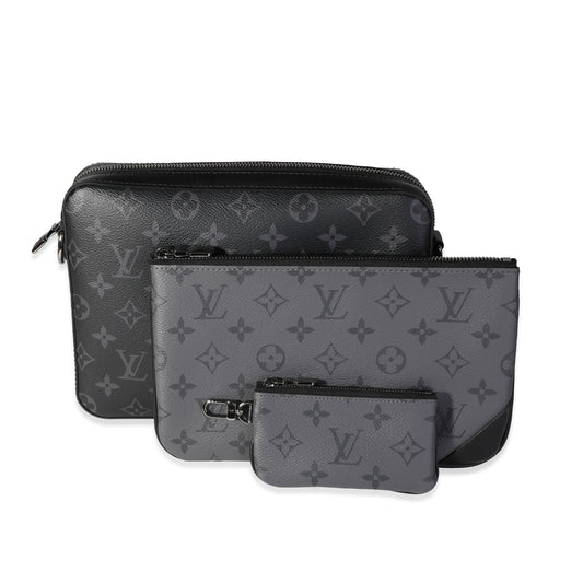 Louis Vuitton Louis Vuitton Grey Monogram Eclipse Reverse Canvas Trio Messenger Bag