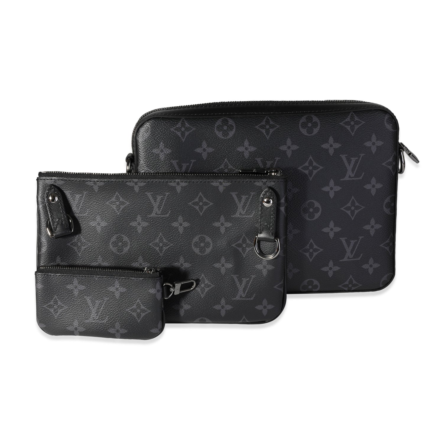 Louis Vuitton Louis Vuitton Grey Monogram Eclipse Reverse Canvas Trio Messenger Bag