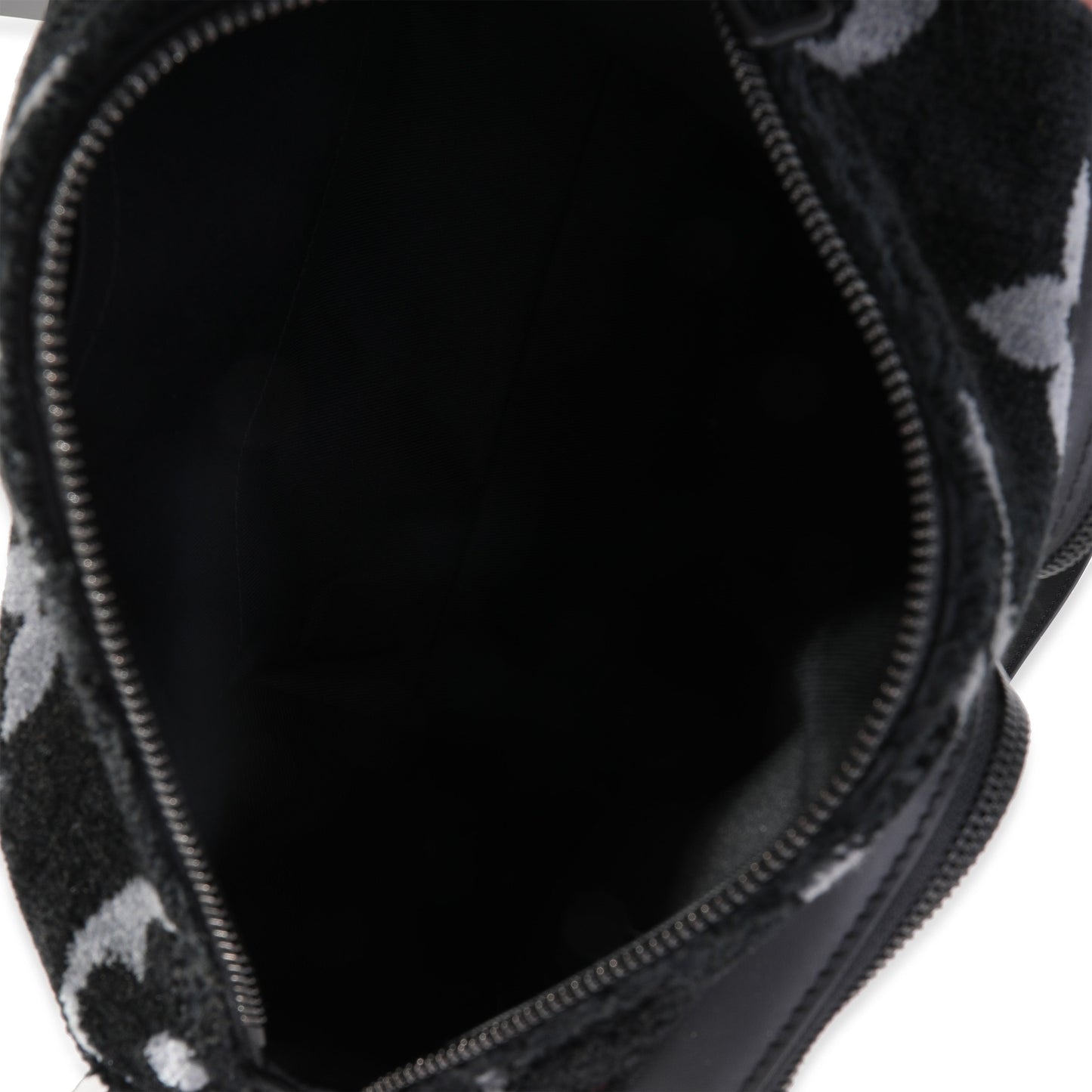 Louis Vuitton Louis Vuitton Black & Gray Monogram Eclipse Tuffetage Multi-Pocket Speedy