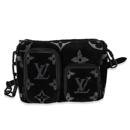 Louis Vuitton Louis Vuitton Black & Gray Monogram Eclipse Tuffetage Multi-Pocket Speedy