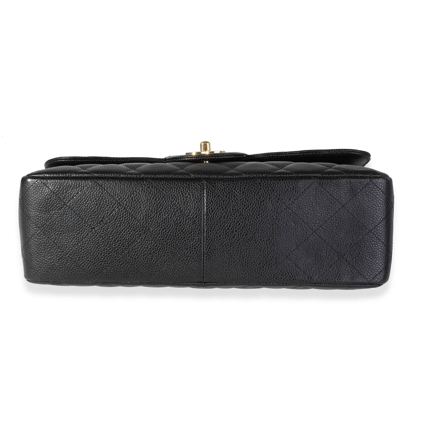 Chanel Black Caviar Quilted Jumbo Classic Single Flap Bag