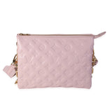 Louis Vuitton Louis Vuitton Rose Pink Monogram Embossed Lambskin Coussin PM