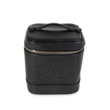 Chanel  Black Caviar Vanity Case Handbag