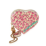 Louis Vuitton Louis Vuitton x Stephen Spro  Blanc Corail Leopard Vernis Heart Coin Purse