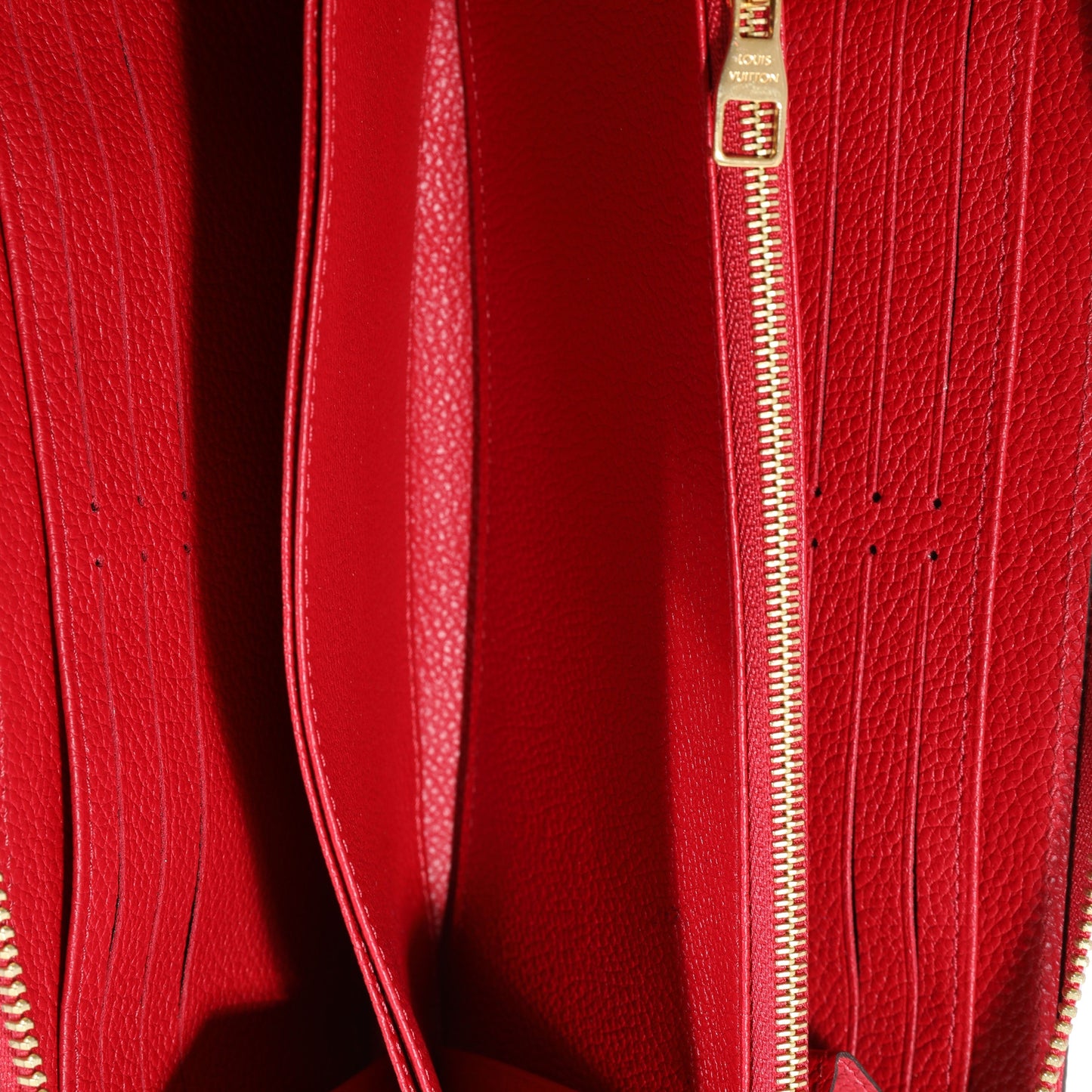 Louis Vuitton Louis Vuitton Red Monogram Empreinte Zippy Wallet