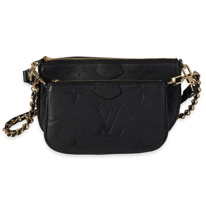 Louis Vuitton Louis Vuitton Black Monogram Empreinte Multi-Pochette Accessoires