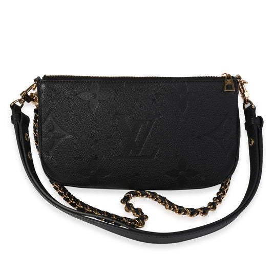 Louis Vuitton Louis Vuitton Black Monogram Empreinte Multi-Pochette Accessoires