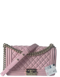 Chanel NWT 2025 Pink Caviar Medium Boy Bag