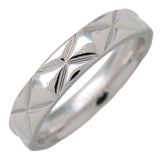 CHANEL Matelasse Ring PT950 Platinum US4 EU47 HK8 J2820