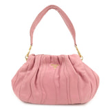 PRADA Leather 2Way Bag Hand Bag Shoulder Bag Pink BN1682