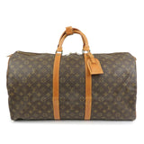 Louis Vuitton Monogram Keep All 55 Boston Bag Brown M41424