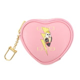 GUCCI Bananya Collaboration Leather Heart Coin Case Pink 701062  d