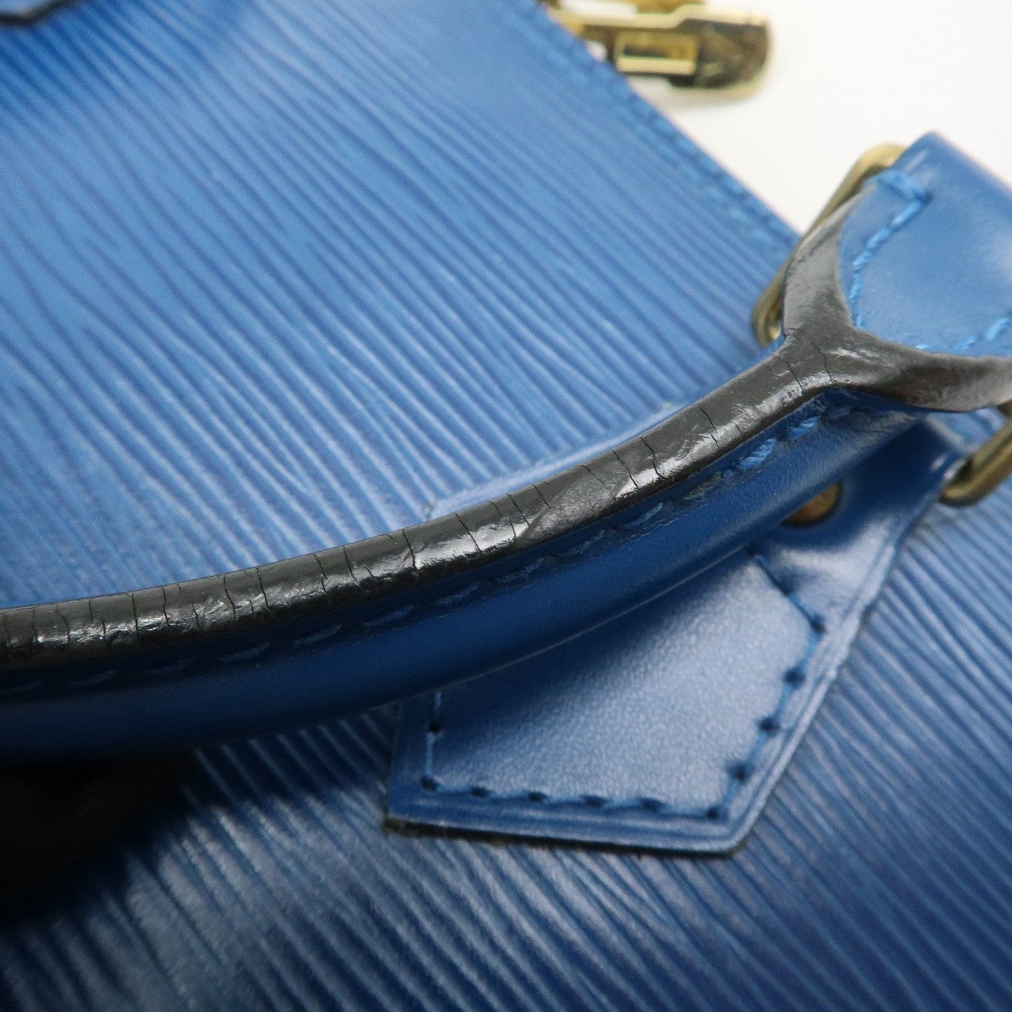 Louis Vuitton Epi Alma Hand Bag Shoulder Bag Toledo Blue M52145
