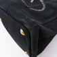 Prada Canapa Mini Canvas Tote Bag Hand Bag Black