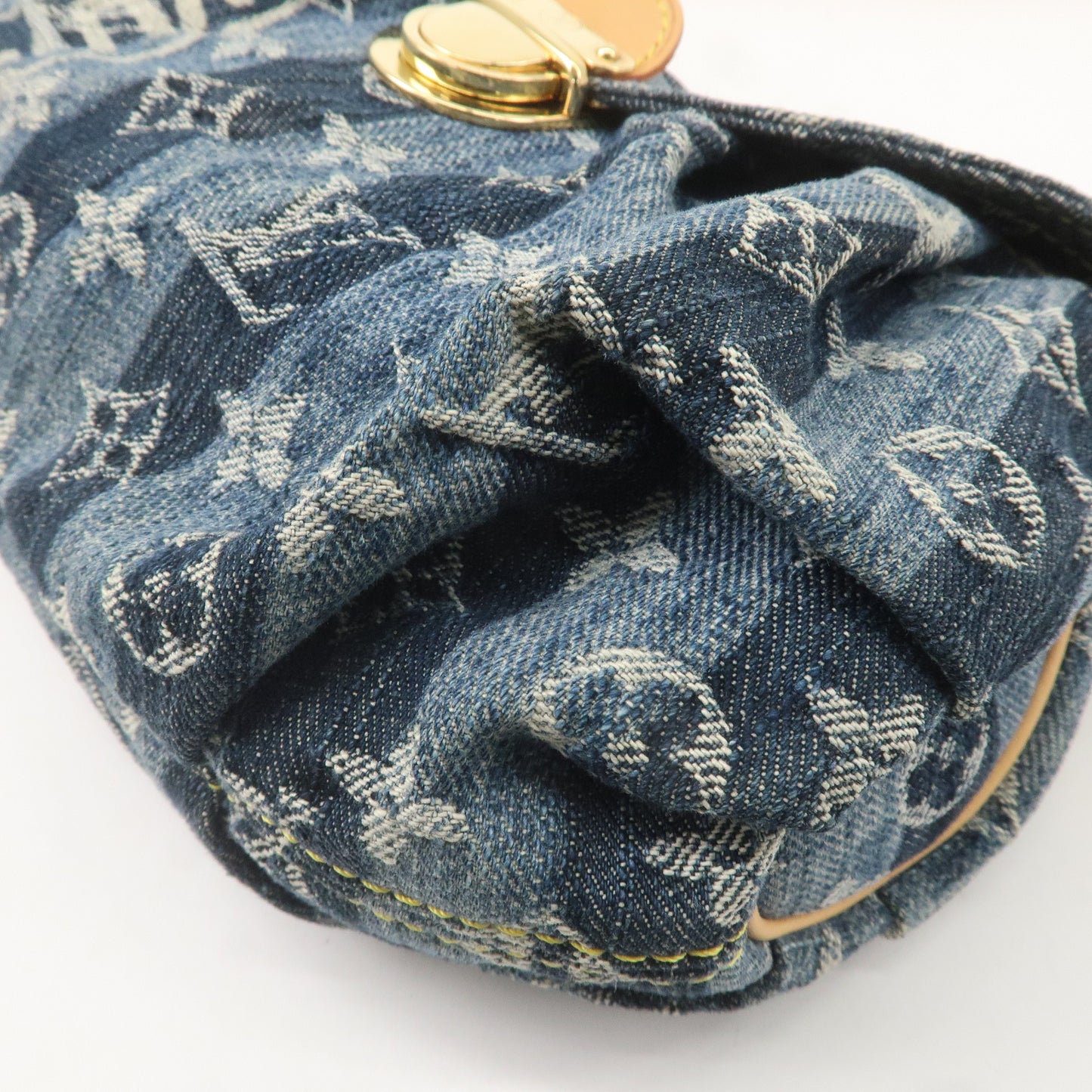 Louis Vuitton Monogram Denim Mini Pleaty Raye Shoulder Bag M95333