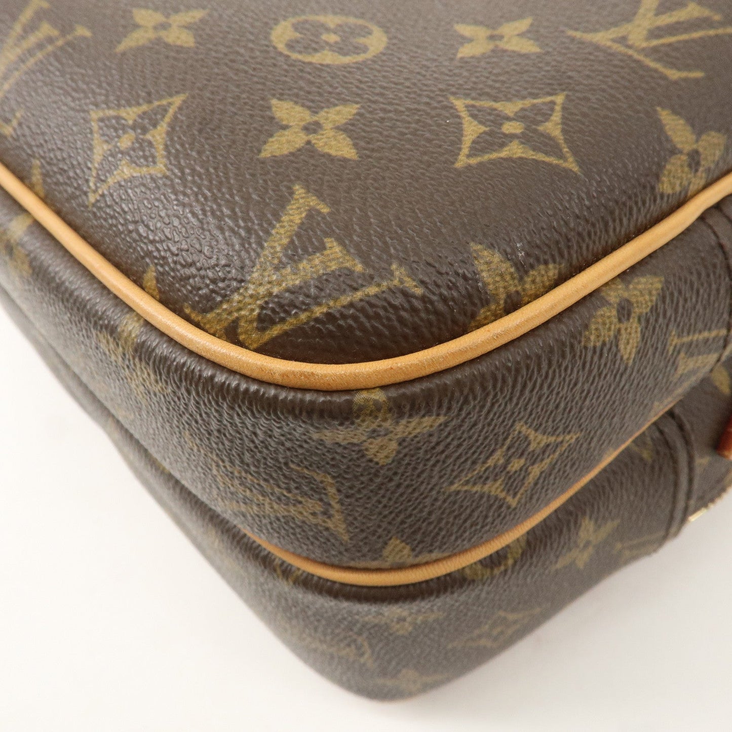 Louis Vuitton Monogram Reporter PM Shoulder Bag Brown M45254
