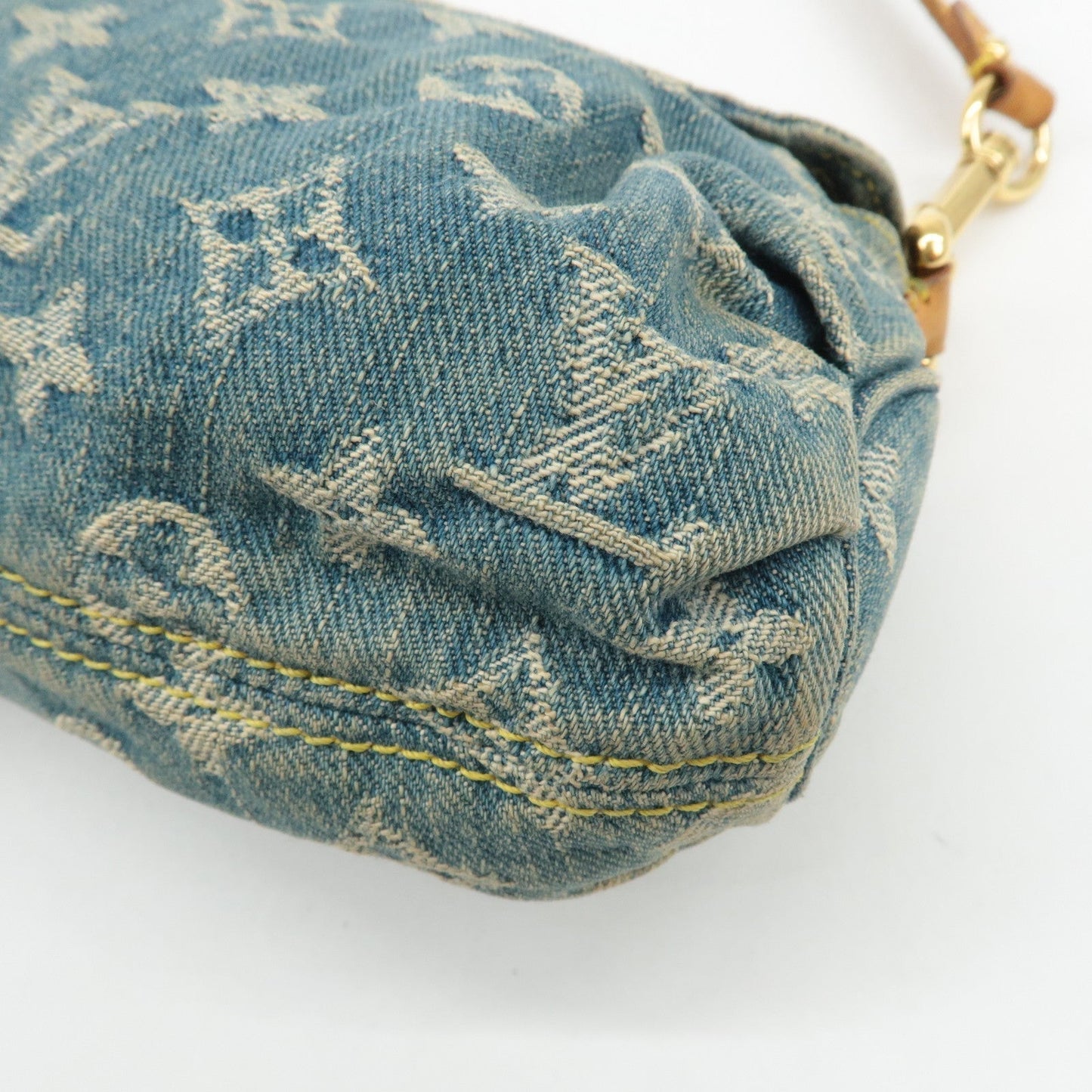 Louis Vuitton Monogram Denim Mini Pleaty Shoulder Bag M95050