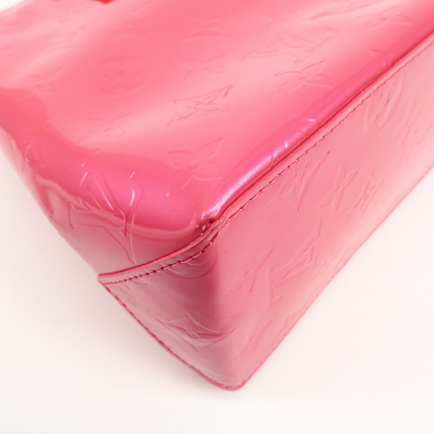 Louis Vuitton Monogram Vernis Lead PM Hand Bag Pink M91221