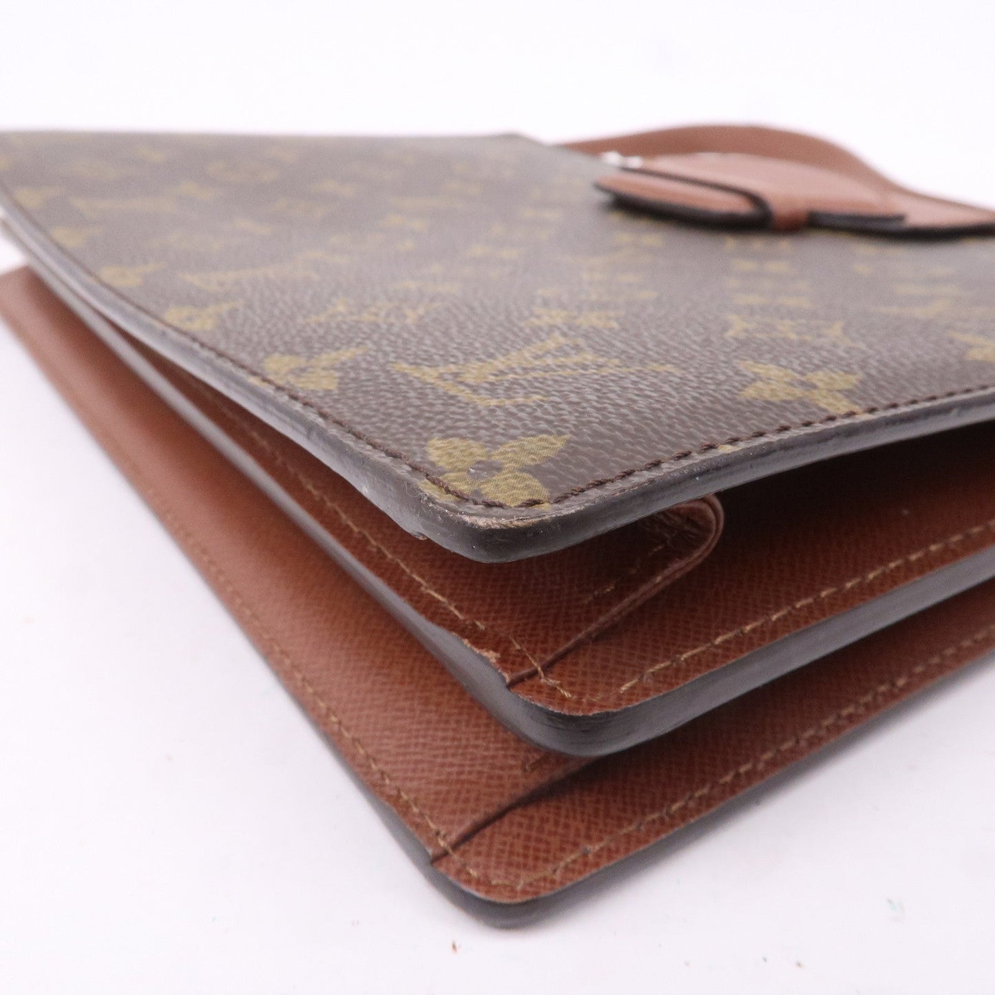Louis Vuitton Monogram Courcelles Shoulder Bag Brown M51375