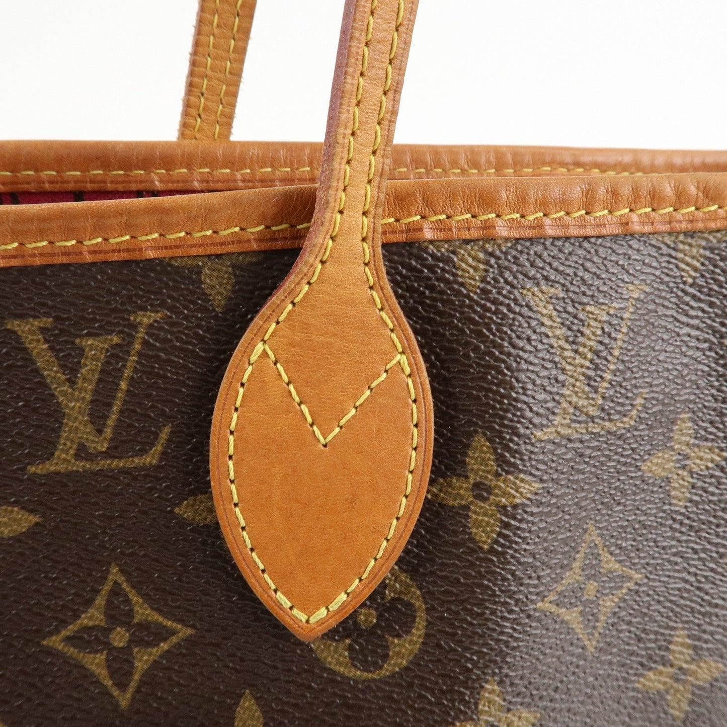 Louis Vuitton Monogram Neverfull MM Tote Bag Fuchisia M40996