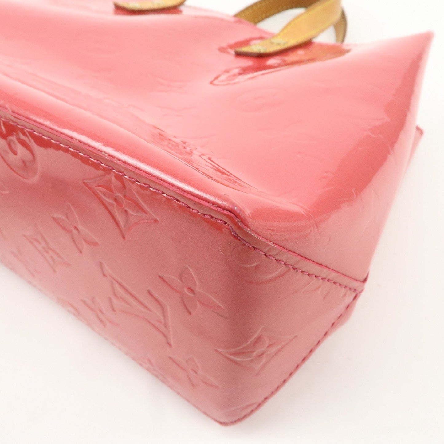 Louis Vuitton Monogram Vernis Lead PM Hand Bag Framboise M9132F