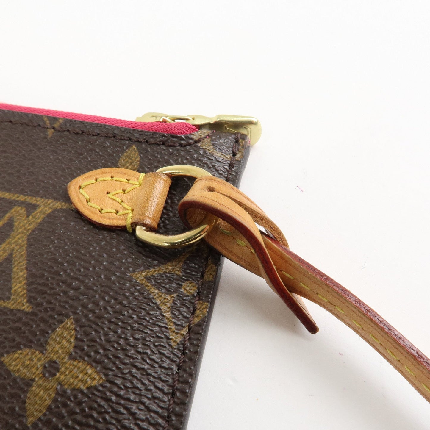 Louis Vuitton Monogram Pouch for Neverfull MM Tote Bag Fuchsia