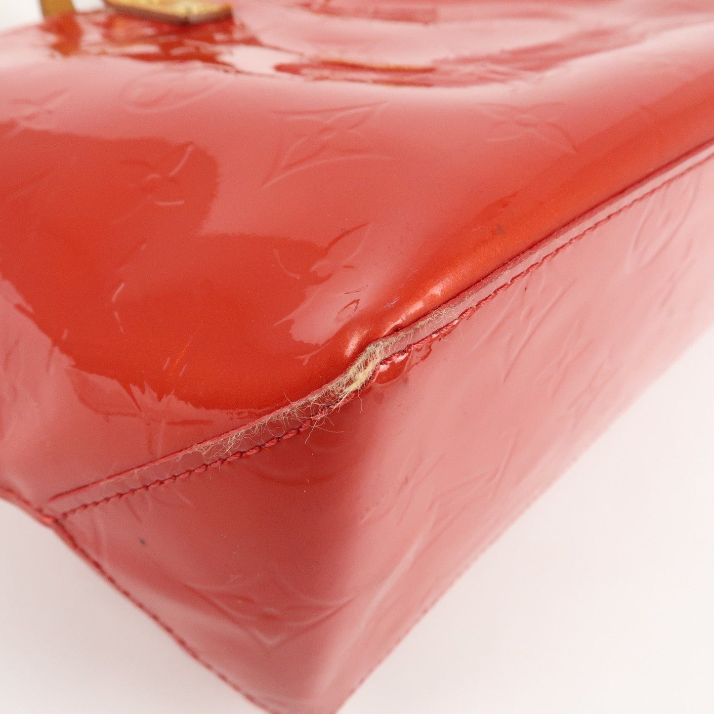 Louis Vuitton Monogram Vernis Lead PM Hand Bag M91088 Rouge