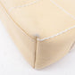 CHANEL Chocolate Bar Canvas Hand Bag Shoulder Bag Beige