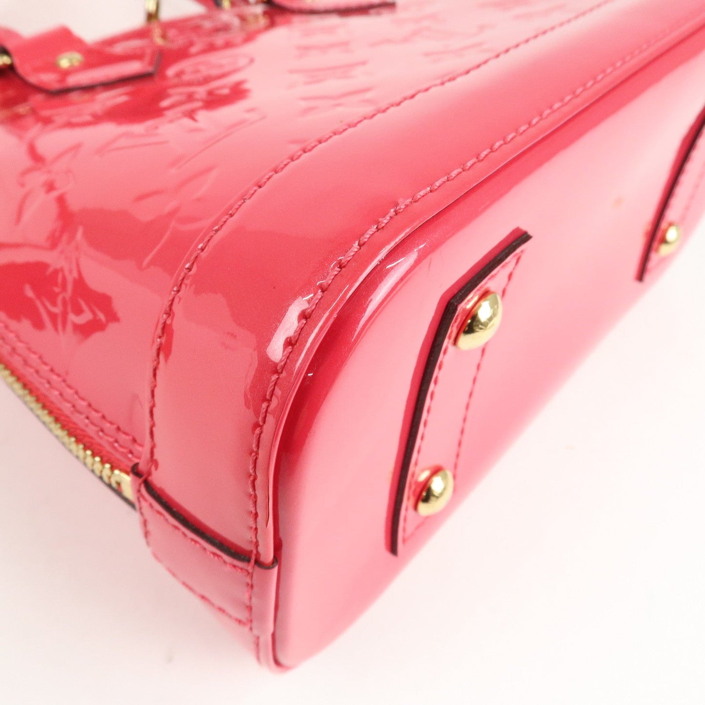 Louis Vuitton Monogram Vernis Alma BB 2Way Bag Rose Indien M91771