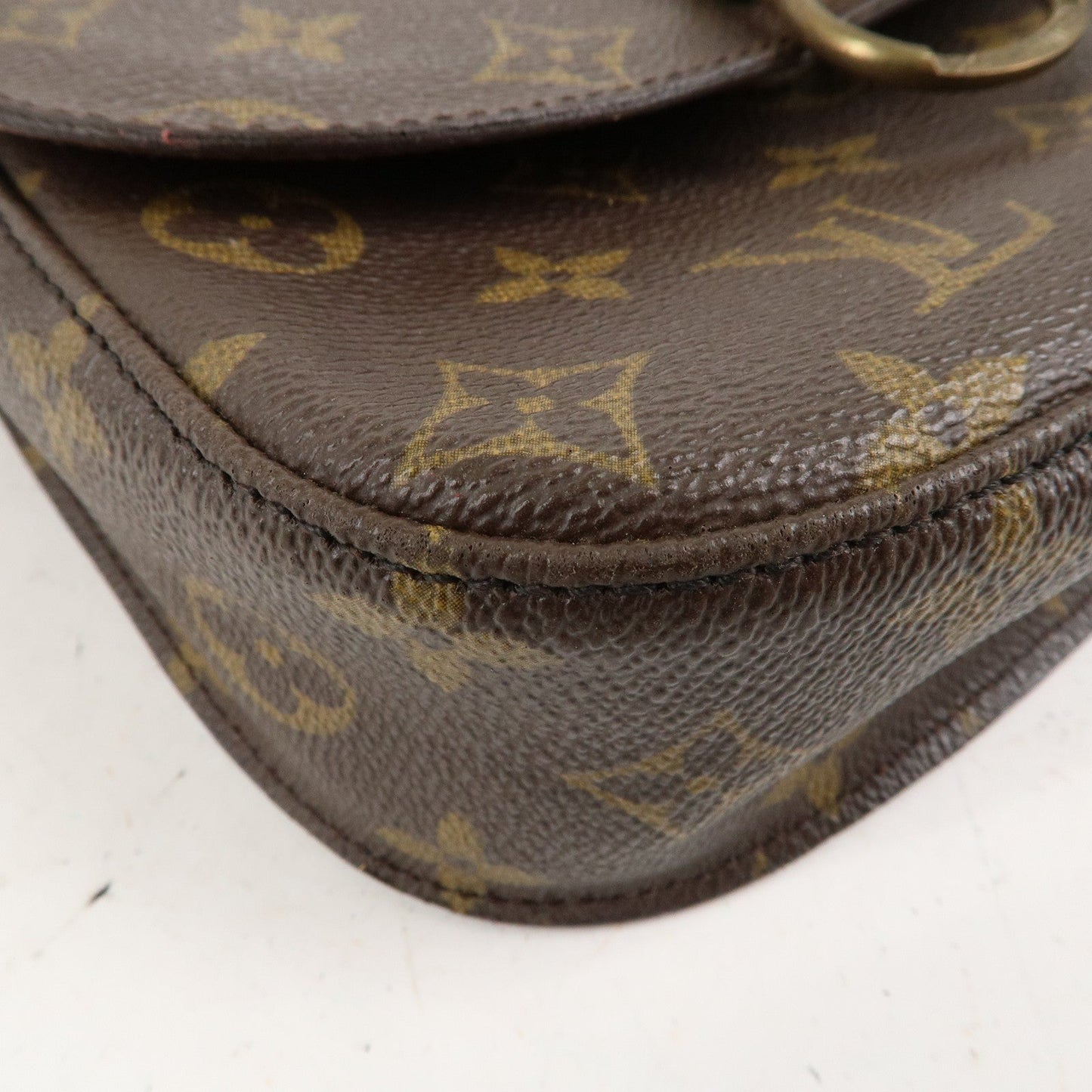 Louis Vuitton Monogram Saint Cloud MM Shoulder Bag Brown M51243