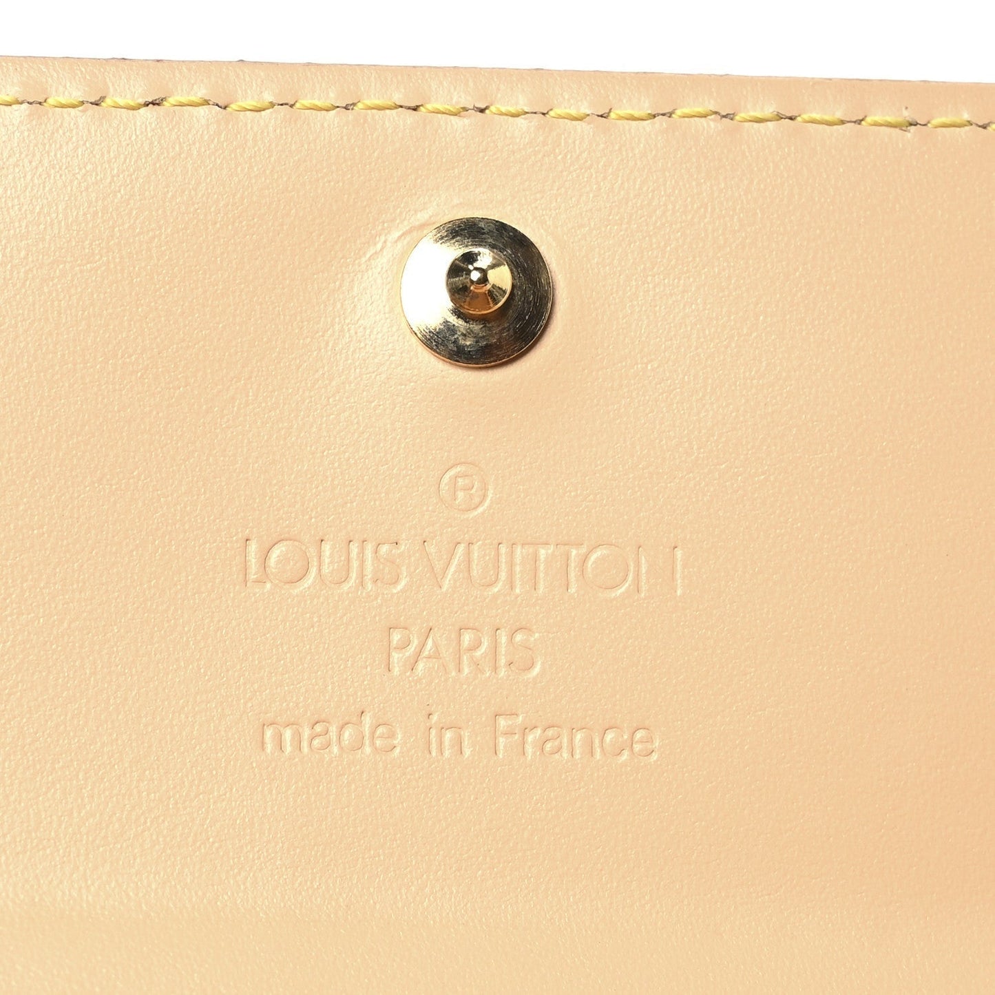 Louis Vuitton Monogram Porte-Monnaie Plat Coin Purse White