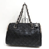 Chanel Intre Leather Chain Shoulder Bag A Rank Black