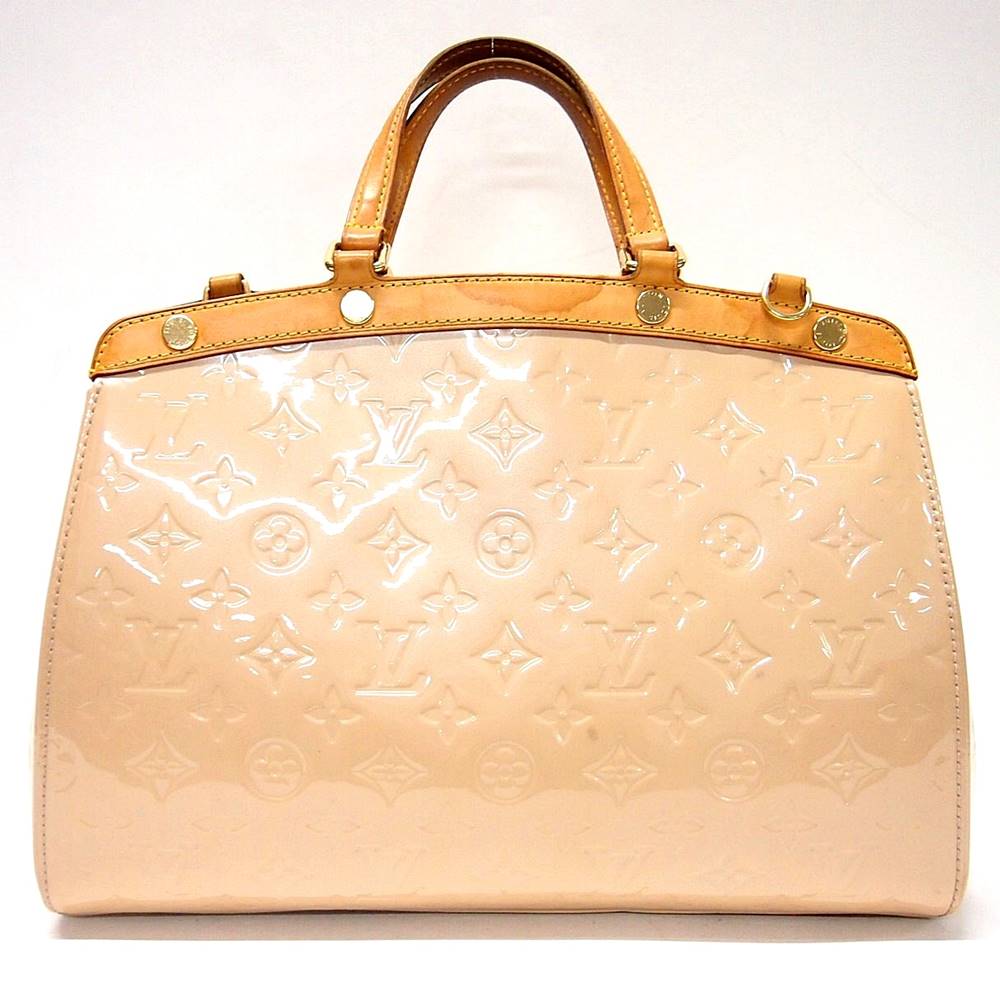Louis Vuitton Blair MM Monogram Vernis d'Une Beige 2way Tote Bag