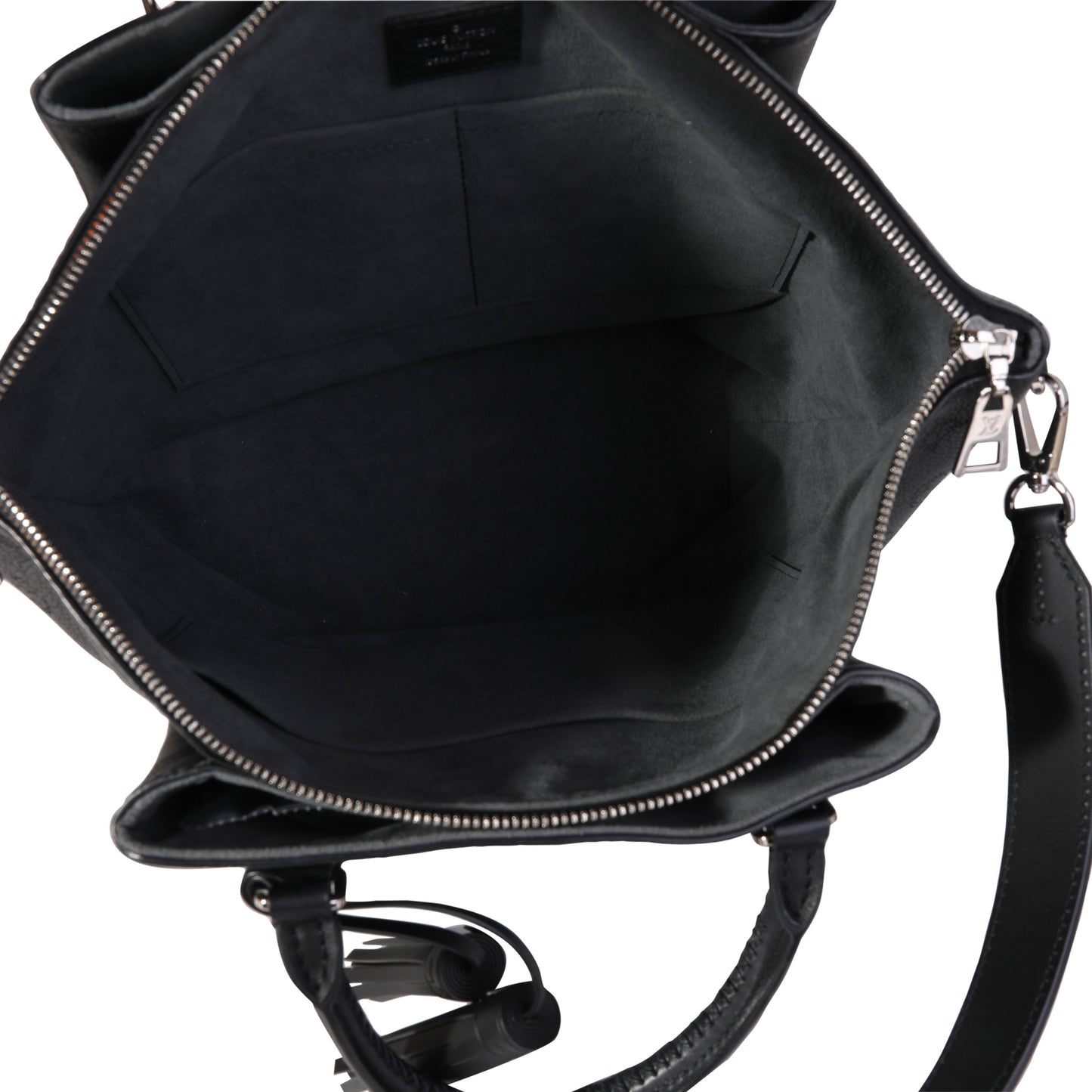 Louis Vuitton Louis Vuitton Black Mahina Leather Haumea Bag