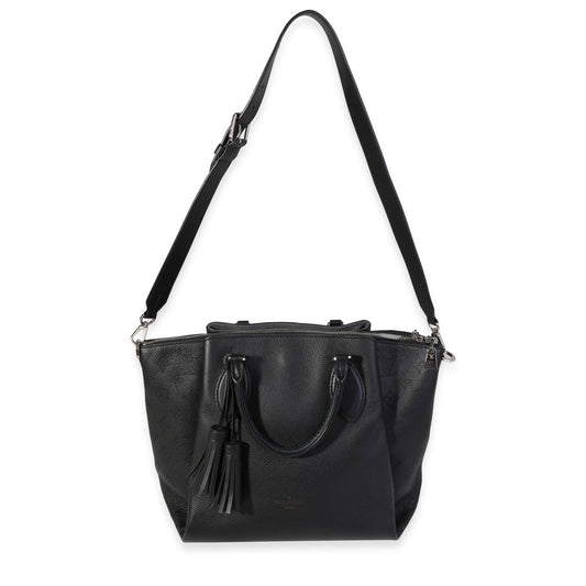 Louis Vuitton Louis Vuitton Black Mahina Leather Haumea Bag