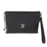 Louis Vuitton Louis Vuitton Black Calf Leather Lockme Chain Pochette