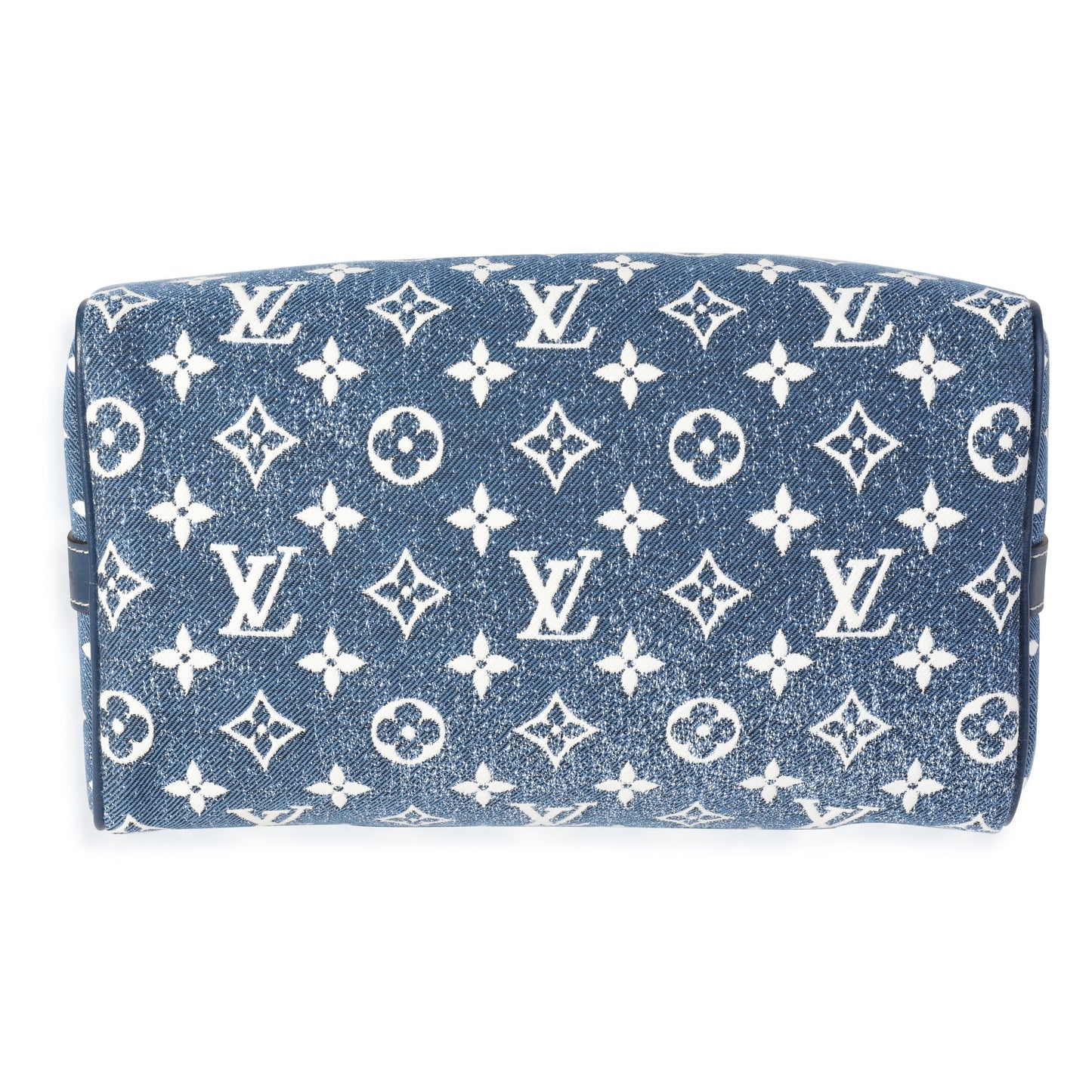 Louis Vuitton Louis Vuitton Blue Denim Jacquard Speedy Bandoulière 25